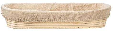 levain, Bol de cuisson en rotin fait main osier et, panier fermentation pâte for pain(Baguette 34X10X5)