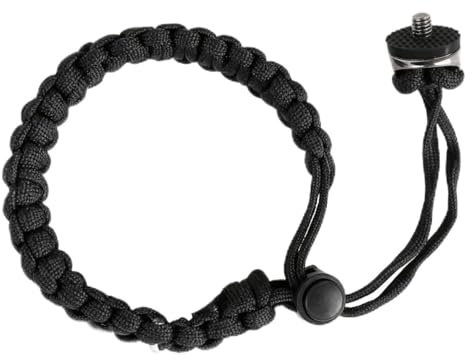 Kamera Handschlaufe mit 1/4-Schraubenanschluss,Verstellbare Handschlaufe | Robustes Nylonband Camera Strap für DSLR, SLR, Selfie-Stange,Kameragurt Kompatibel mit 360 X3 Selfie-Sticks, Action-Kameras