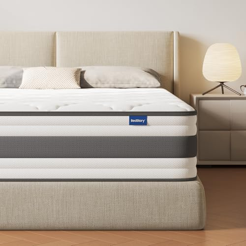 BedStory Matratze 160x200 cm, Taschenfederkernmatratze 30 cm H4 mit Komfortschicht aus hochdichter Schaum, orthopädisch und ergonomisch Matratze, waschbarer & Abnehmbarer Bezug