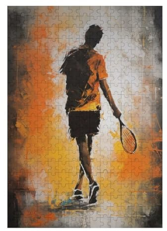 Puzzles Für Teenager 38x26cm/1000pcs Elegant Badminton Player Puzzles Für Teenager: Lustige Spiele, Musterzusammenbau, Geburtstagsgeschenke Und Einzigartige Geschenke 38x26cm/1000pcs