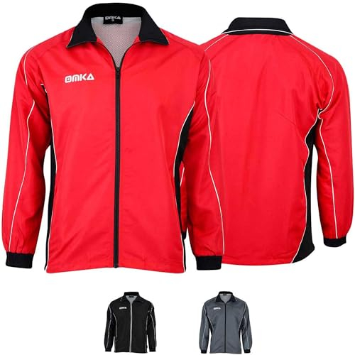 OMKA Präsentationsjacke Sportjacke Joggingjacke Rot 48