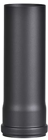 FIREFIX Tubo Senotherm, R100/2, 1,2 mm, 100 mm de diámetro, Estufas de pellets, Color Negro, 250 mm de Largo