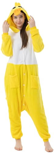 Katara 1744 (30+ Designs) Enten-Kostüm Küken, Unisex Onesie/Pyjama-Qualität für Erwachsene & Teenager