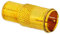 F-Stecker Quick auf F-Buchse Kabel SAT TV Adapter Verbinder Schnellstecker