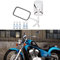M8 M10 Motorrad spiegel mit Packung Schraube, Chrom Rechteck moto Rückspiegel für Bobber ATV Street Bike Cruiser Chopper