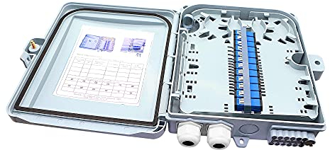 PNGKNYOCN FTTH Boîte de distribution à 12 fils pour fibre optique d'intérieur et d'extérieur