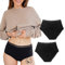 LIGNE V - LOT 2 Culotte Menstruelle Flux Abondant en Coton Biologique - Culotte Menstruelle Taille Haute Absorbante Lavable & Réutilisable - Adolescentes & Grandes Tailles/Lot de 2 Culotte Haute M