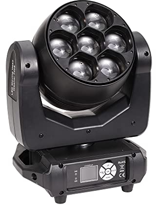 ETEC LED Moving Head Washer 740Z mit Zoomfunktion 7x40 Watt RGBW Pixelsteuerung Spot Beam Moving Light Matrix Control