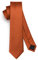 HISDERN Herren Krawatte Orange Schmale Einfarbig Seide Krawatten für Herren Klassische Formelle Elegante Schlipse Hochzeit Party Business Krawatte 6cm