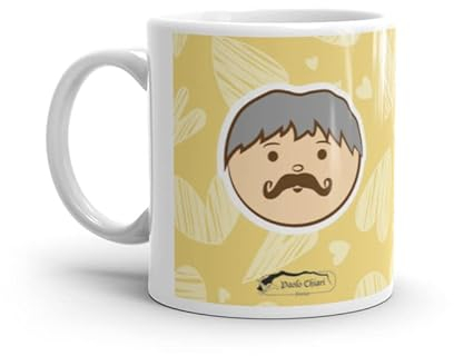 Paolo Chiari Tazza in Ceramica per Nonni, Linea, 300 ml (Nonno Migliore)
