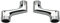 BiaoTeng Raccord Excentré Mitigeur Bain Douche,Raccord Laiton Coudé RéDucteur,Bras Pivotant RéGlable,Raccord Excentré 1/2 3/4,Raccord Excentré Wc,Chrome A