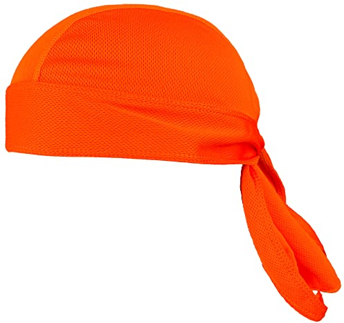 VIAUMBR Piratentuch Bandana Cap Durag Fahrrad Kopfbedeckung Motorrad Kopftuch unter Fahrradhelm Piraten Tuch Pirat Sommer Orange