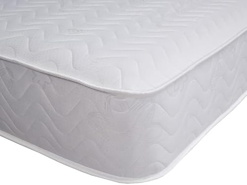 Starlight Beds Budget Shorty Memoryschaum-Matratze, 20,3 cm Tiefe Hybrid-Matratze mit Federn und Kühlschaum, weich/mittel, Weiß (Shorty-Matratze)