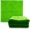Microfiber Cleaning Cloth, Large Size 40x40cm, Super Absorbent Lint Free Microfibre Cloths Cleaning for Home, Kitchen, Surface, Mirrors, Bathrooms, Motorbike, Car (Green, 10)