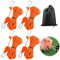 Tyafzzn 4 Stück 4mm Verstellbarer Seil Ratsche, 4m Abspannseile mit seilspanner, Einstellbare Ratchet Hanger, Zeltschnur mit Aufbewahrungstasche, Reflektierende Abspannseile für Sonnensegel (Orange)