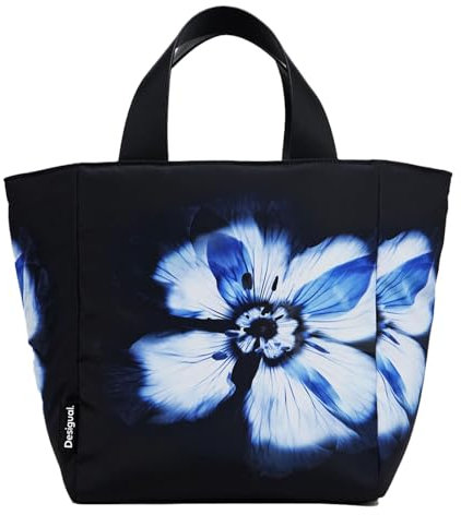 Desigual Women's Accessories Nylon Shopping Bag, Black