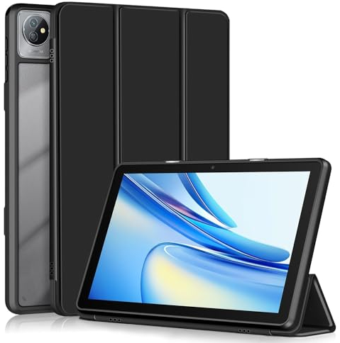 TOPCASE Hülle für Blackview Tab 70/Tab 8/Tab 30 Tablet 10.1 Zoll,Ultra Leder Ständer Schutzhülle mit Auto Schlaf/Wach Funktion Cover für Blackview Tab 70 WiFi 10.1,Schwarz