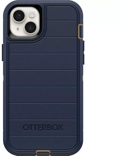 OtterBox iPhone 14 Plus (Only) - Defender Series Screenless Edition Case - Blue Suede Shoes - Case Only - Microbial Defense Protection - Non-Retail Packaging