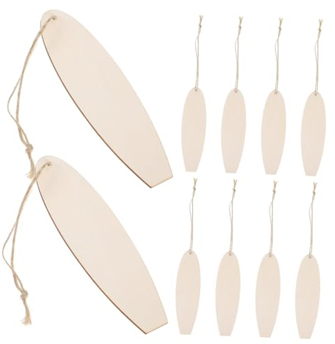 DIYEAH 30piezas Tablero De Madera Pintado Placas De Madera Sin Terminar Forma De Tabla De Surf Manualidades Para Decoración De Pared Decoración Náutica De Playa Para Aulas y Fiestas De Ve