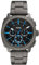 Fossil Men's Machine Chronograph Stainless Steel Watch, Smoke Gray/Blue, 44mm