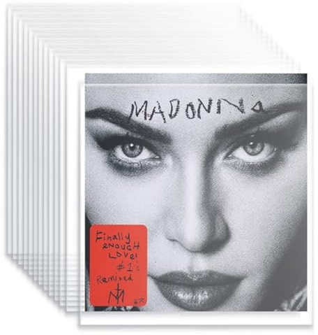 25x Vinyl LP Plattenhüllen 12 | hochwertige Polyethylen Außenhülle | Extra Dick - 100 Micron | Passt für die meisten Gatefolds und Dual LPs | lp Schutzhüllen