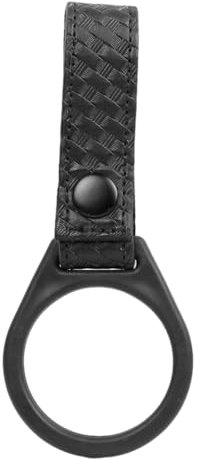 Flashlight Ring – Nylon Clip, Loop | Utility Flashlight Belt Holder for D Cell Torch, Leather Holster for Camping Gear, Bottle Strap for Hiking Backpack Travel