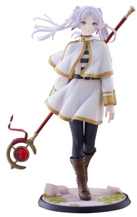 Jilijia Anime Frieren Figur Statue Stehende Haltung mit Staff Stil Cartoon Modell 22,5 cm Actionfigur Sammlerstück Geschenke