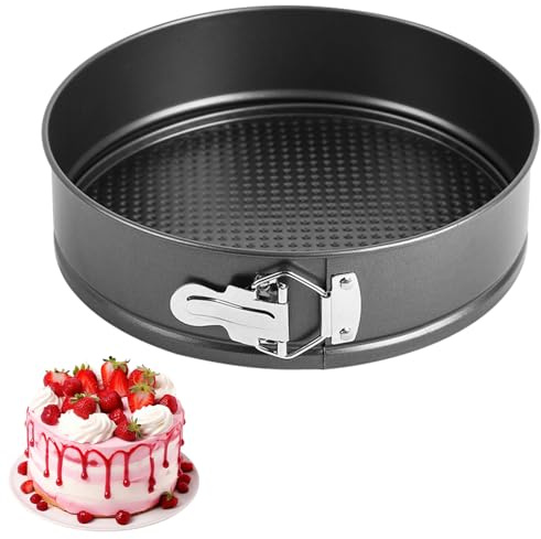 IVEOPPE Springform 28cm Rund Backform - Kuchenform mit Antihaftbeschichtung, Backformen, Tortenform, Kuchenformen für Kuchen Backen