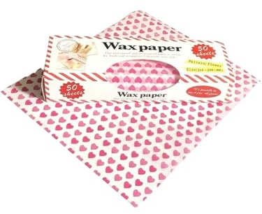 backpapier 50Pcs Wachs Papier Lebensmittel Verpackung Pergament Backen Seife Sandwich Hamburger Candy(Color 02)