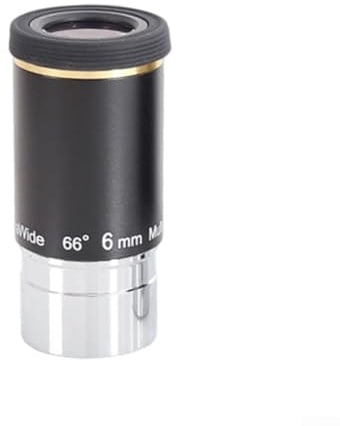 Oculaire télescope, oculaire ultra grand angle 66 degrés UW6 mm, oculaire planétaire à fort grossissement (6 mm)