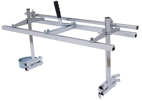 ZHDPYHDD 36 Inch Chainsaw Mill, Heavy Duty Adjustable Log Cutting Stand, Portable Aluminum Sawmill for Woodworking & Outdoor Gardening