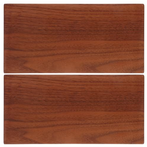 Walnut Veneer Sheets Unfinished Wood Panels 2pcs 1cm Thick