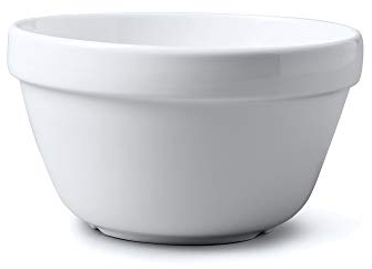 Wm Bartleet & Sons Traditional Porcelain Pudding Basin (17cm/900ml/1.6pt) – White