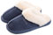 Misolin Damen Herren Hausschuhe Winter Warme Faux Pelz Slippers Weiche Flache Plüsch Pantoffeln Rutschfeste Outdoor/Indoor - mit super Qualität, Blau, 40.5/42 EU, L, 290