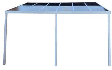 DIY Carport/Patio Cover/Canopy 7.0m wide x 4.1m projection - Polycarbonate (Bronze, Brown)