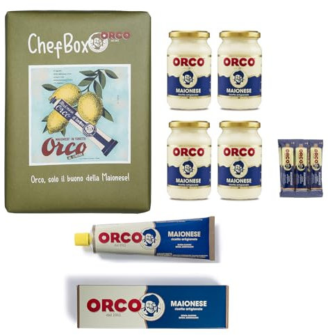 Orco, Chef Box Maionese - Confezione Degustazione di Maionese, vari formati, ideale per per gli amanti della Maionese Artigianale - Senza Glutine