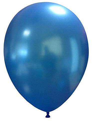 25-1000 STK. Luftballons Metallic/Standard, Ø ca. 27 cm, Helium (500 Stück, Metallic Nr.49: Blau)