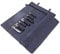 Chef’s Knife Roll Bag, Waxed Canvas Knife Cultery Carrier, Portable Chef Knife Cases, Knife Pouch Holders With 10 Slots Plus 1 Zipper Pockets Can Hold Home Kitchen Knife Tools Up To 18.8” (Blue)