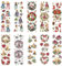 Ideen mit Herz Transparent-Sticker, 10 Bogen à 10cm x 30cm | Bunte Aufkleber zum Basteln & Dekorieren (Engel & weihnachtliche Floristik)