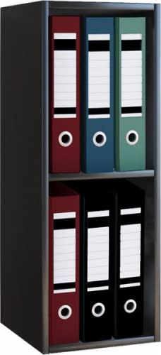 VCM Holzregal stehend | platzsparender Aktenschrank | Maße ca. H. 72 x B. 34 x T. 30 cm | Elegantes Regal stehend | Büroregal – Offas 2f