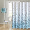 WedDecor Rideau de Douche de Salle de Bain imperméable, Anti-moisissure, résistant à la moisissure, 100% Polyester, Doublure Lavable et Facile à Nettoyer, Bleu mosaïque, 180 x 180 cm
