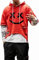 Hello MrLin Herren Techwear Hip Hop Hoodie Japanischer Streetwear Patchwork Urban Jumper