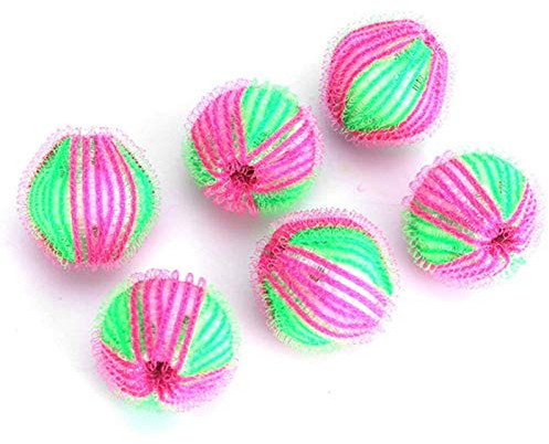 Dongzhi Washing Balls, 6 Lint Remover Washing Balls Reusable Floating Pet Hair Remover Ball Hair Lint Grabbing Wash Ball for Removing Pet Hair/Clothes/Bedding in The Washing Machine