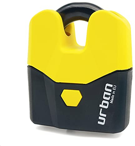 URBAN U8K Candado Moto Cadena Antirrobo, Homologación SRA Alta Seguridad, Acero Endurecido ø15, Doble Cierre, Cerradura Anti-Ganzua Anti-Taladro, 100cm para Anclaje Garaje Moto Bicicleta Eléctrica