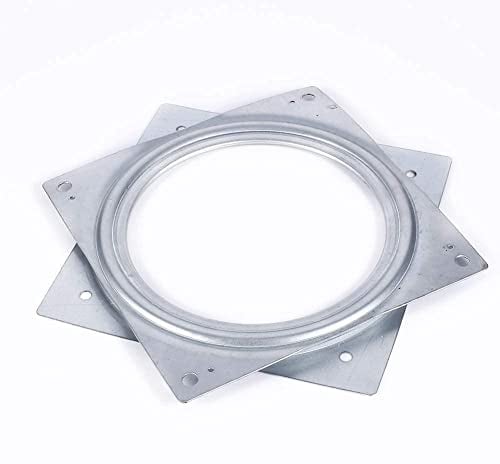 Tyenaza Base Giratoria, Rodamiento Giratorio de 6 Pulgadas, Placa Giratoria de Metal Giratoria de 360, 155 mm Rodamientos de Plataforma Giratoria Cuadrada, para Restaurante, Muebles, Taburetes, Sillas