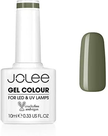 JoLee Nail Gel Polish 10ml [Amazonia] UV/LED Soak-Off Nail Art Manicure Pedicure for Professional, Salon & Home Use [Green Range] - Long Lasting & Easy to Apply - Vegan & Cruelty Free