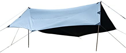 iClimb Wasserdichte Sonnenschutzplane mit LSF 50+, für Zelte, Hängematte, Camping, Hinterhof, Party, Tarp 45,7 x 43,2 cm