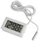 Termómetro Digital Con Pantalla LCD, Mini Medidor de Temperatura Con Sensor de Sonda de 1.5 M Para Refrigerador, Congelador, Acuario