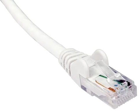 World of Data 40m WHITE CAT6 Network Cable - Ethernet - LAN - Patch - Compatible with Internet, Broadband, Router, Hub, Modem-10/100/1000 - Gigabit 2 PACK