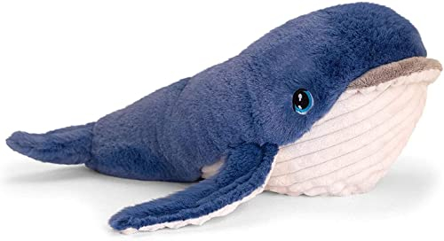 Deluxe Paws 100% recyceltes Plüsch-Öko-Sealife-Spielzeug (Blauwal)